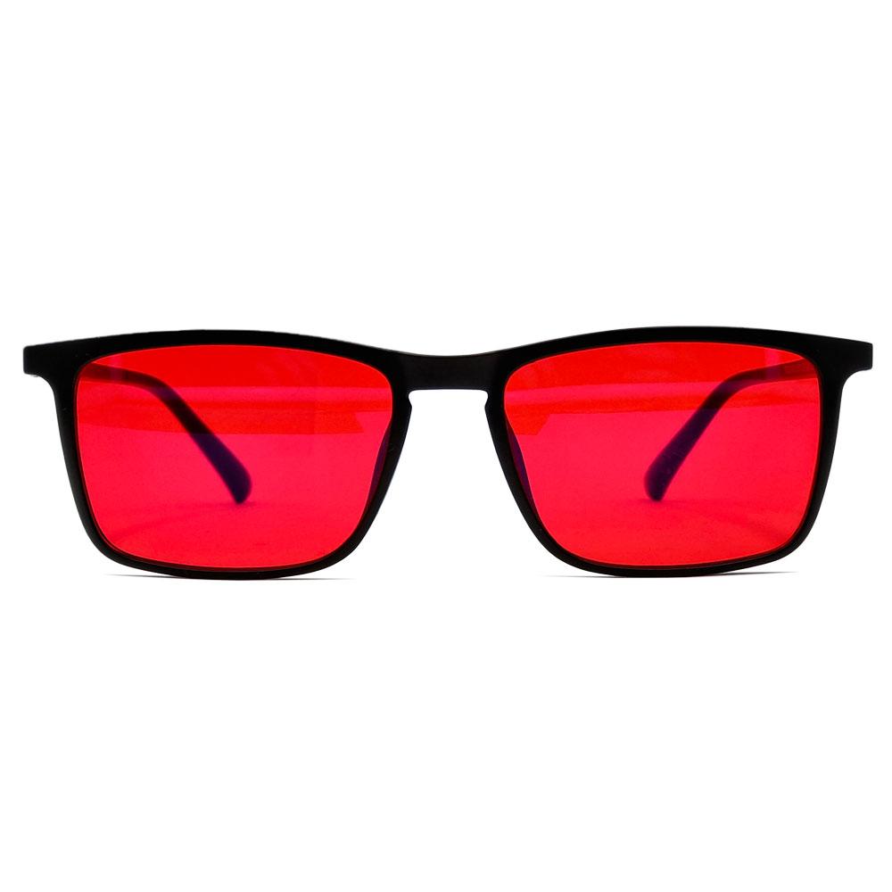 Orange Lens, Red Lens 100% Blue Light Blocking Green Light Blocking Fashion Glasses Women Man Computer Gaming Office