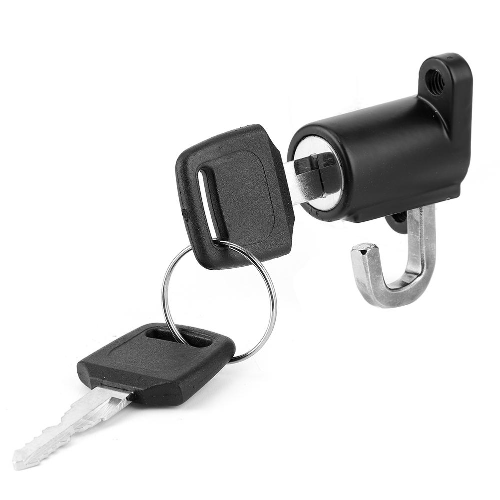 Universal Helmet Lock Hanger Hook Kit with 2 Keys for Motorcycle Motorbike Bike