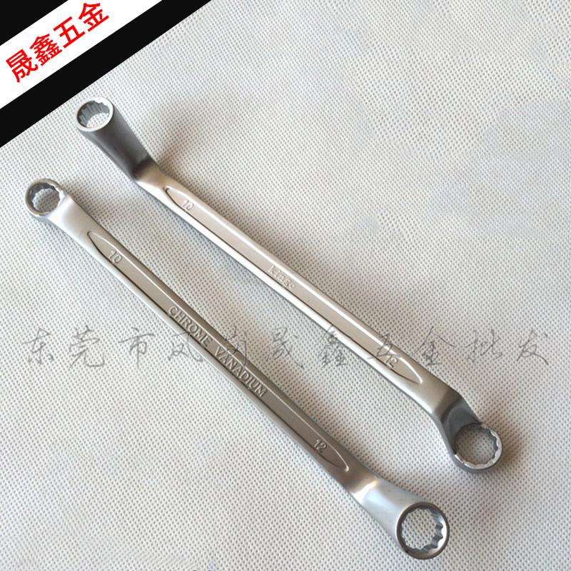 Imported Taiwan Kingo Double Hex Wrench Set, Sizes 6x7-30x32mm, CR-V Chrome-Vanadium Alloy, Matte Finish
