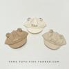 Newborn Cute Bear Embroidered Quick-Dry Duckbill Hat - Soft, Breathable Brim for Spring & Autumn