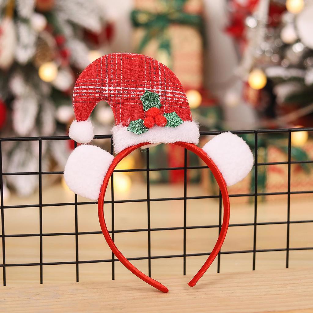 Large Curved Christmas Hat Headband for Kids - Festive Costume Accessories & Holiday Gifts