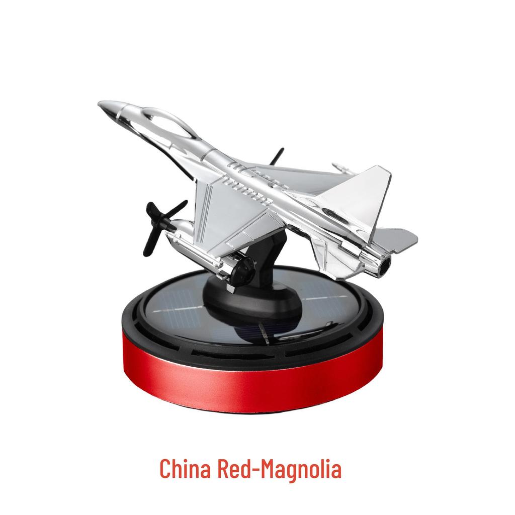 F16 Snapdragon Rotating Solar Car Aromatherapy Ornament with Light & Long-lasting Fragrance