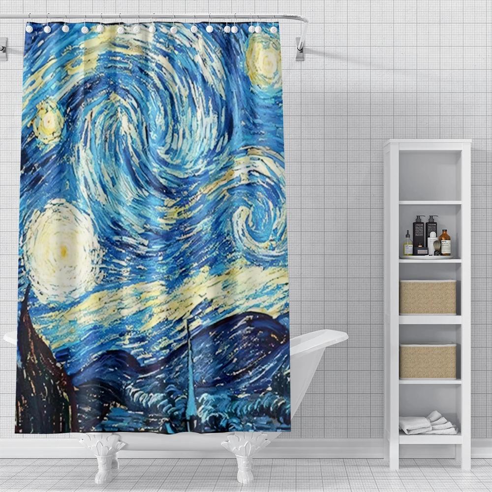 Home Shower Curtains for Bathroom Landscape Animals Waterproof Fabric Bathroom Curtains Modern Shower Curtain 180x200 240x200