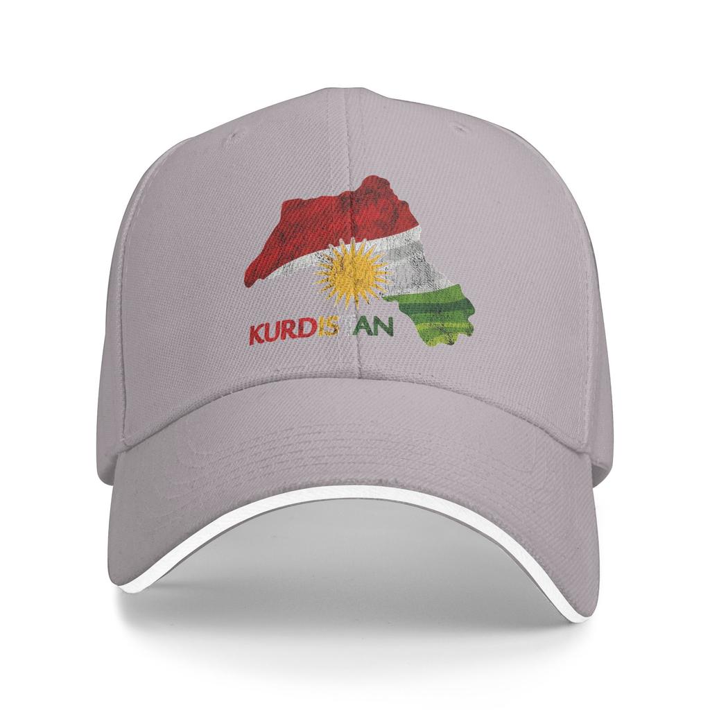 Unisex's Women's Flag Map of Kurdistan Outdoor Hat Spring  Sun Cap New Baseball Cap Fashion Sunscreen Hats