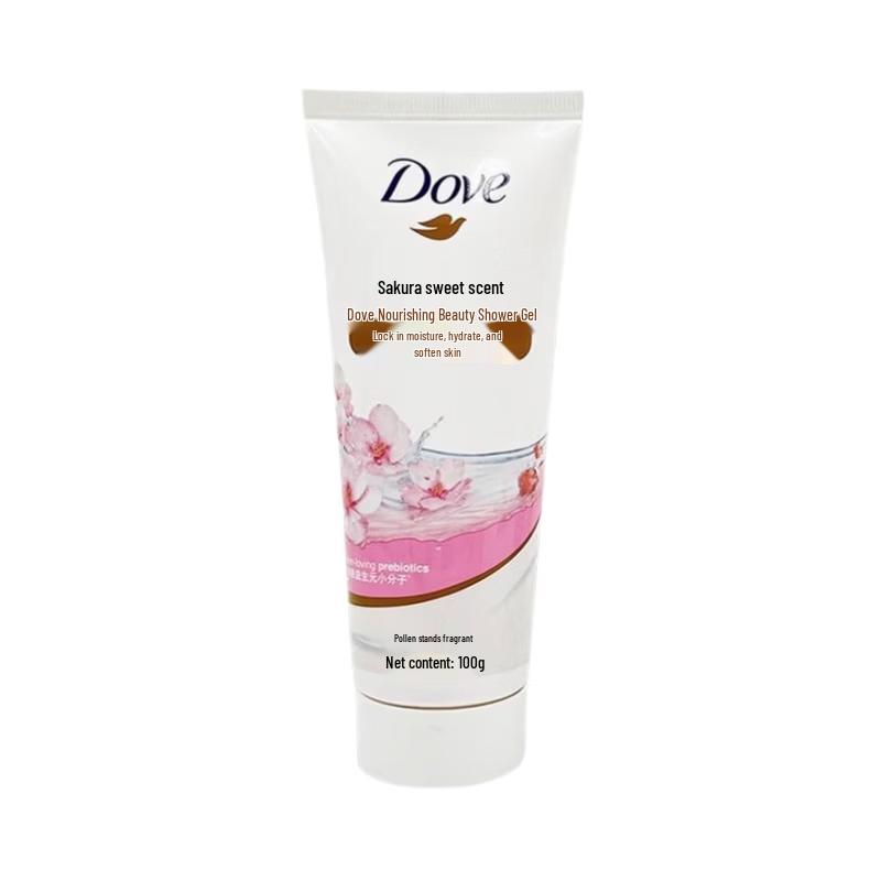 Dove Молочко для душа с ароматом вишневого цвета 4x100 г