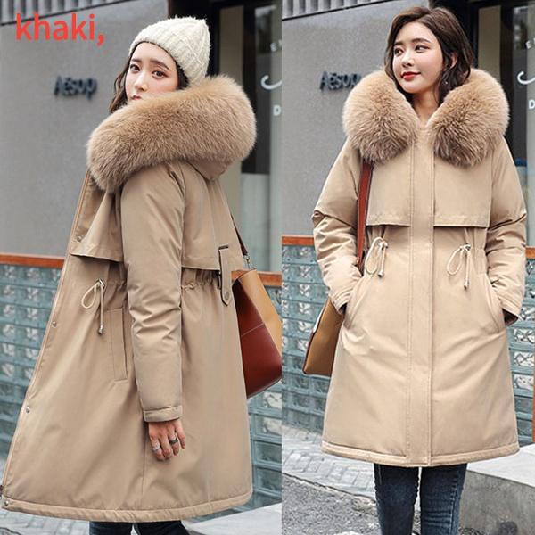 2026 New Style Women s Jacket Winter Down Cotton Jacket Women Slim Ladies Jacket M хаки