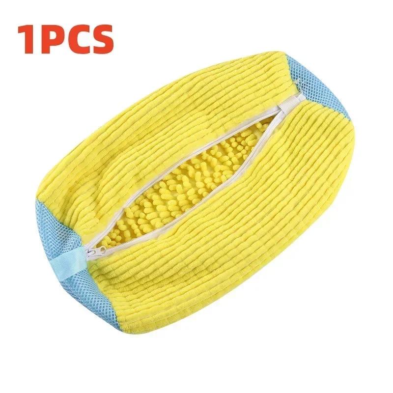 1/2PCS Washing Shoes Bag Cotton Laundry Fluffy Fibers Easily Remove Dirt Washing Bags Anti-Deformation Shoes Clothes Organizer