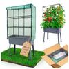 Balcony greenhouse 80x40x163 cm with foil