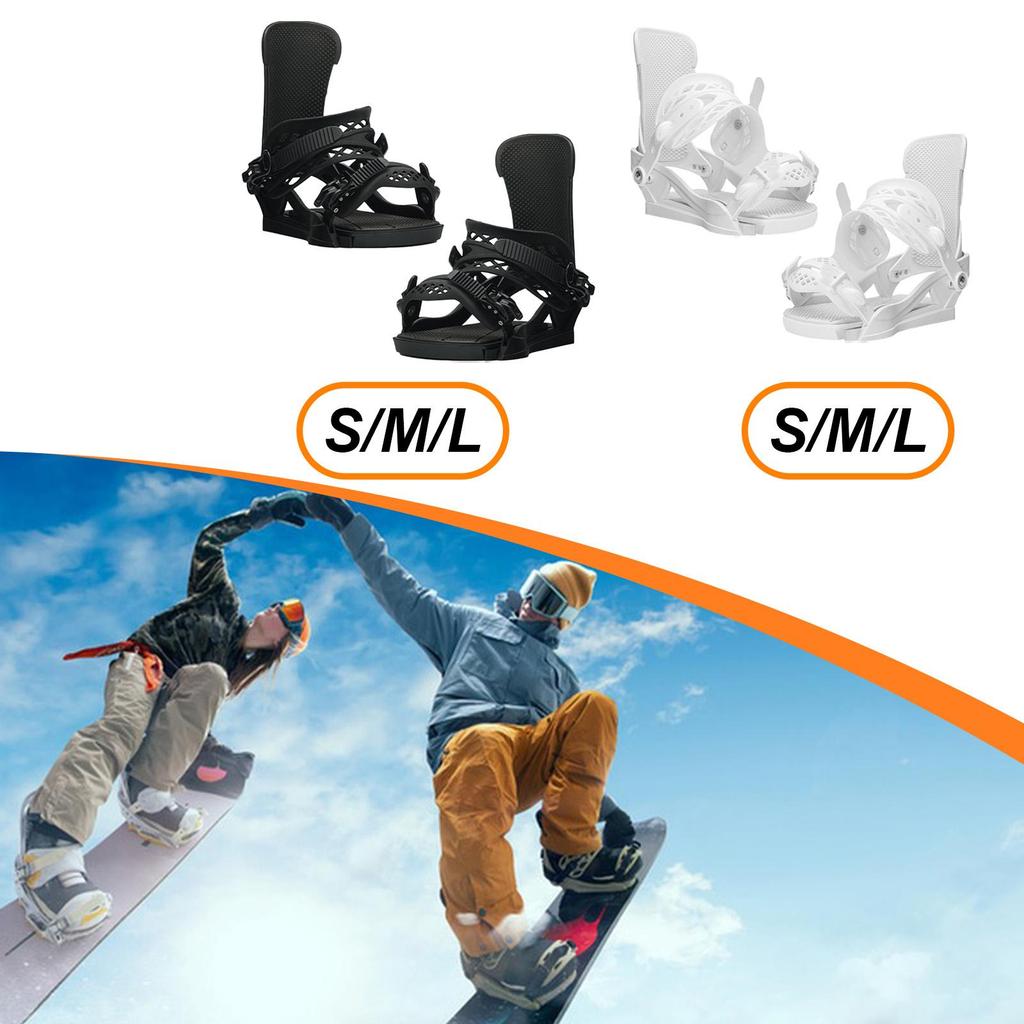 Adult Snowboard Binding Equipment, Adjustable, Lightweight, for Sliding And Sports.