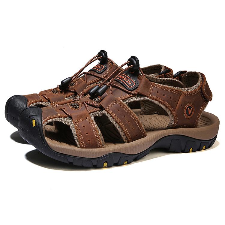 Sandali Traspiranti Estivi da Uomo Scarpe Casual da Spiaggia Suola Spessa Punta Chiusa Scarpe Aqua per Escursionismo Pesca