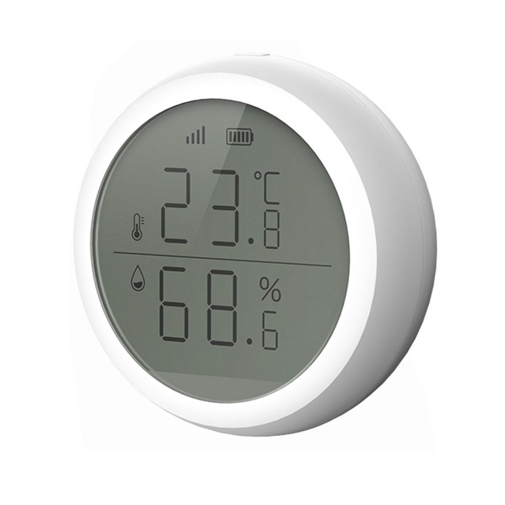 Tuya ZigBee Wireless Smart Temperature and Humidity Detector Indoor Humidity Detector Multiple Temperature Modes Hygrometer China Mainland