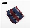 Pocket Towel Men'S Business Stripe Green Brown High-End Wedding Ceremony Handkerchief Small Square Towel