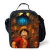 One Piece Lonchera Térmica Cartoon Thermal Lunch Bag Lightweight Portable Cooler Tote For Boys Girls School Picnic Camping Trip