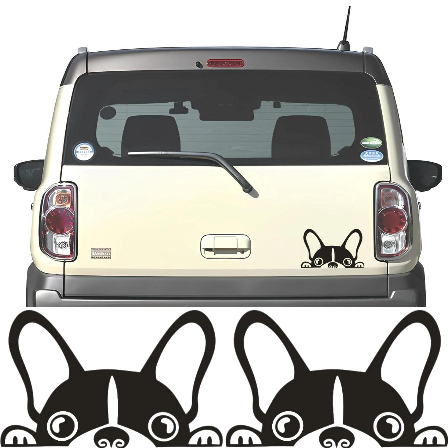 

fogman Stickers, Dogs, Cars, Motorcycles, Animals, Cute, Hide Scratches, Size 5.9 - 9.8 inches Size S чёрный
