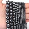 Apx 38-190pcs/Strand Round Hematite Beads Natural Stone Beads Loose Beads For Jewelry Making Diy Bracelet Accessories
