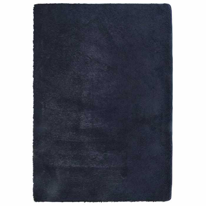 VidaXL Shaggy Rug with Long Pile Navy Blue 240x340 Cm Polyester, Carpet, Bedroom Rug, Modern Rug, Living Room Rug, 4102859