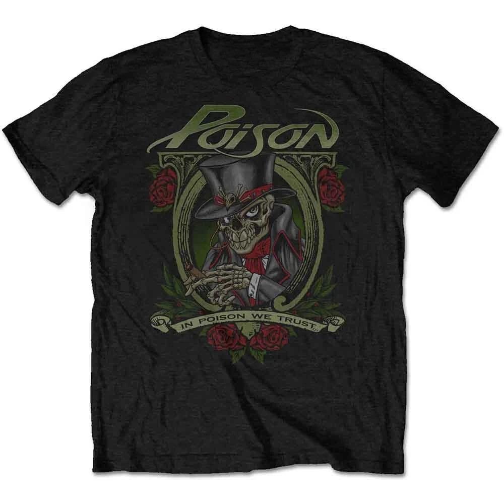 ZX Summer Hot Selling Band Monkey Poison Unisex Tshirt We Trust Mens Round Neck Short Sleeved Tshirt S