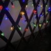 50 LED Solar Christmas Lights 100 LED 5m Length Solar String Lights Multi-Color Waterproof Strawberry Lights Christmas Tree