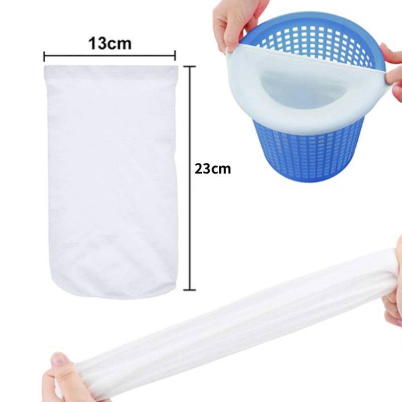 Calze per skimmer per piscina Materiale filtrante Raccolta di polvere e detriti Per la cura della piscina