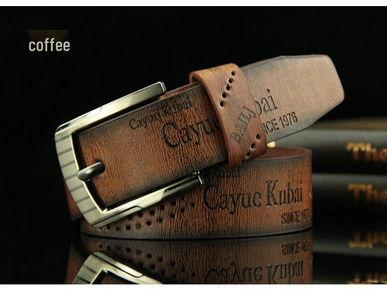 Men's Casual Fashion Retro Hollow Antique Leather Belt