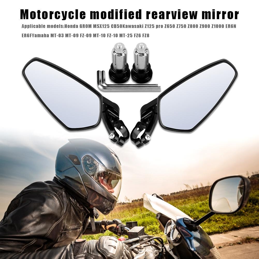 22mm Motorcycle Rearview Mirror Rear View Side Mirrors CNC for Honda GROM MSX125 CB50 Motorcycle Mirrors