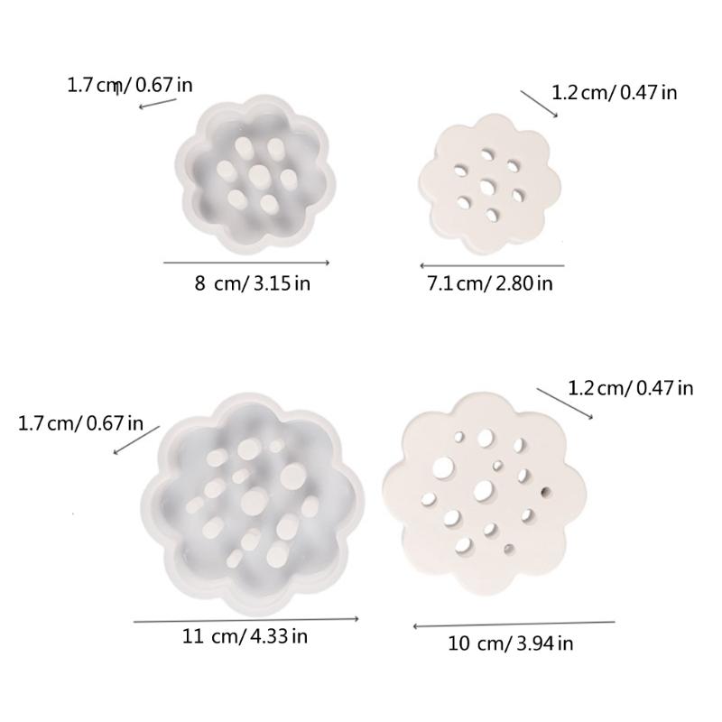 Stem Holder Resin Molds with Multiple Hole Round Resin Molds for DIY Craft Makig Flower Arrangement Holder Stem Holder