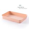 Stackable Frosted Plastic Storage Box with Dividers - Multi-purpose Organizer