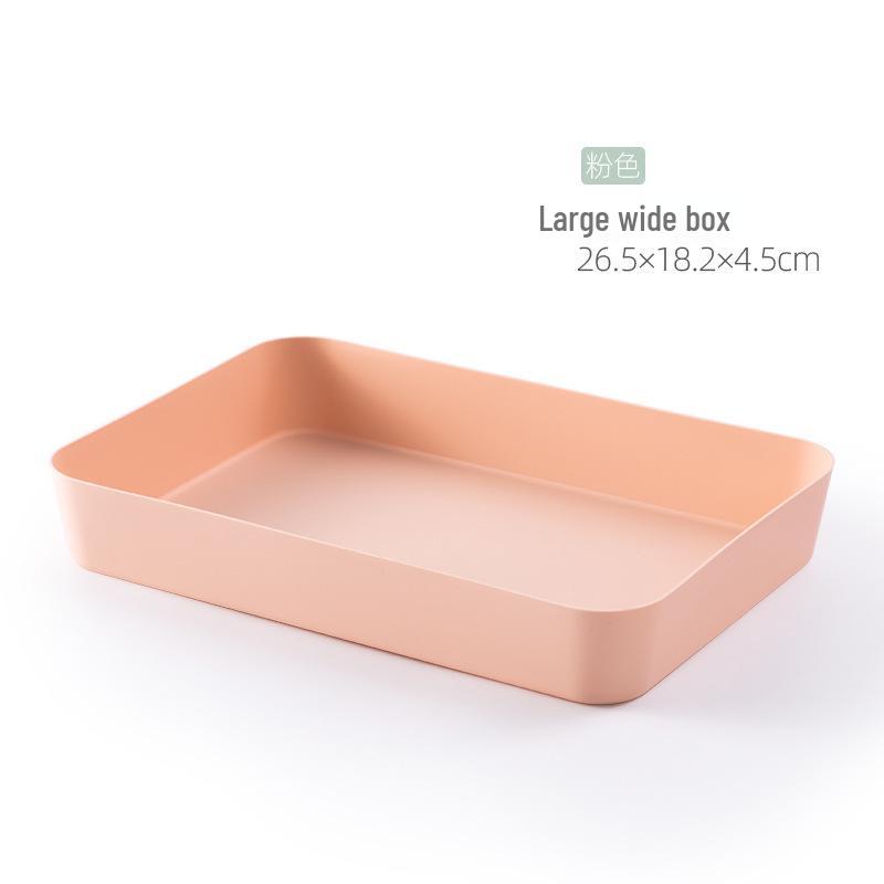 Stackable Frosted Plastic Storage Box with Dividers - Multi-purpose Organizer