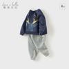 David Bella Boys' Set Spring Clothes Children's Hoodie Pants Two Piece Set Baby Clothes