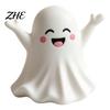 Thanksgiving Gift for Friends Halloween Cute Ghost Figurine, Mini Cartoon Statue, Little Spooky Tiered Tray Ornament Desktop Home Table Decor Figurine