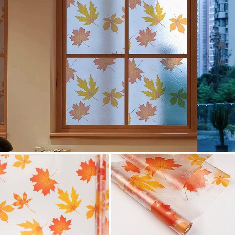 1Roll Electrostatic Stickers Reusable Glass Window Decals Anti-UV Glass Sticker Waterproof Window Film Home Decoration