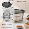 ZISIZ Large 40cm Indoor Smokeless Korean BBQ Grill