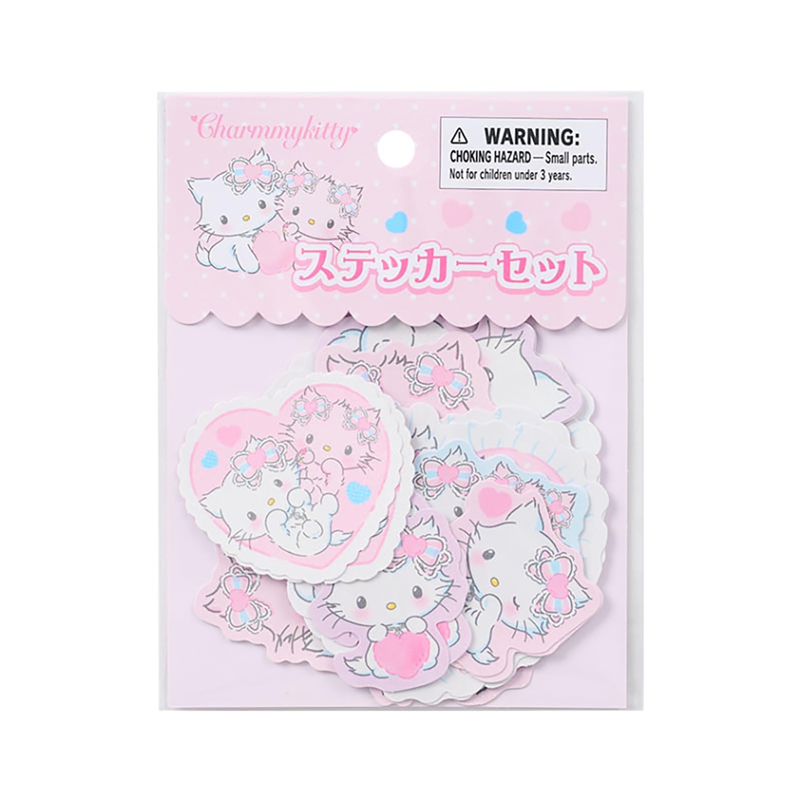 Sanrio Sticker Set Era Characters Fluffy Charmy Kitty 356905 (Heisei - Hearts) -