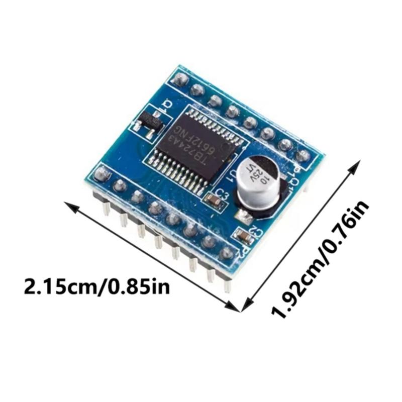 Compactly Double Channel Motor Driver Module Board PWM Speed Controls Compatible for Microcontrollers TB6612FNG