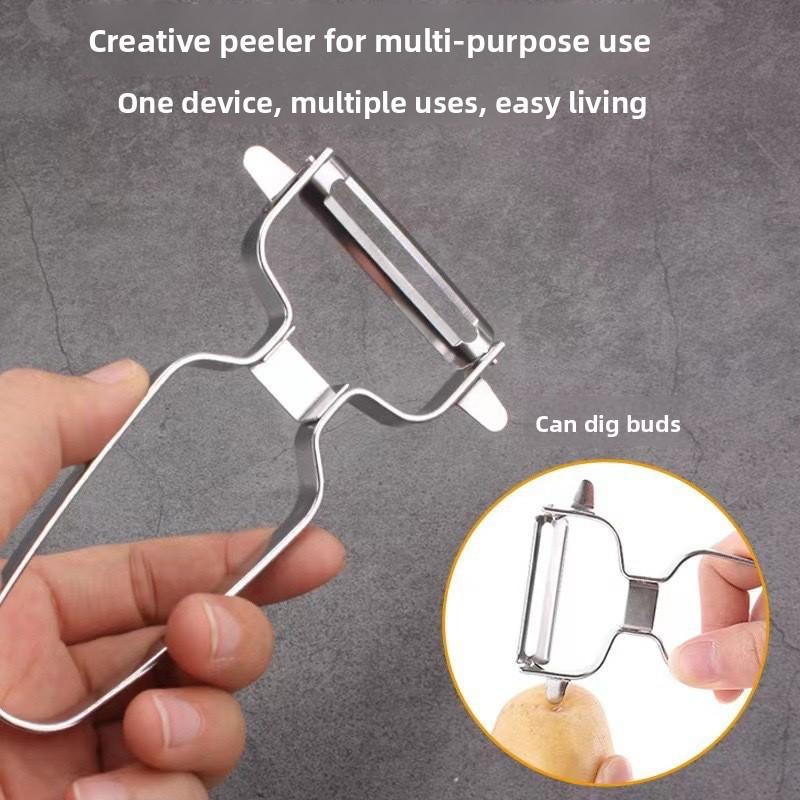 Stainless Steel Peeler - Stainless Steel Fruit and Vegetable Peeler for The Kitchen. Apple Peeler for Apples. Potato Peeler for Potato Skins.