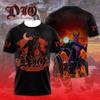 Retro Rock Dio Band 3d Graphic Print T-shirt Men Women Fashion Casual Oversized Short Sleeve Tops Tees Men Clothing Album