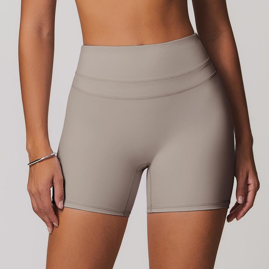 Neue Wollstrumpfhose Yoga-Shorts mit elastischem hohem Bund, Pfirsich-Hüftlifting, Lauf- und Fitness-Shorts