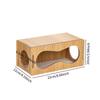 Creative Fun Hamster House Maze Toy Cage Wooden Hamster Hiding Rest Room Teeth Grinding Natural Wood Chew Toy Small Pet Supplies