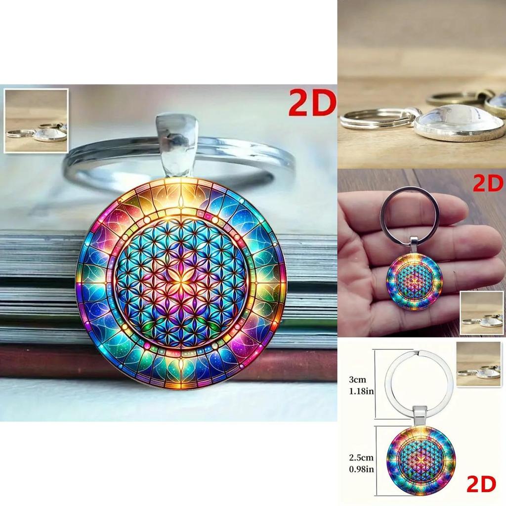 Kaleidoscope Keychain Jewelry Zinc Alloy Multifunctional Gift For Family Friends