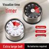 Stainless Steel Magnetic Kitchen Timer for Cooking and Study