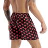 Mens Love Heart Print Soft Boxer Shorts Lightweight Loose Sports Short Pants Sleepwear Beachwear