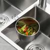 Kitchen Helper Sink Drain Basket Multifunctional Stainless Steel Storage Drying Rack Hanging Type Filter Storage Shelf
