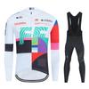 Cycling Jersey Set for Men, Bib Pants, Long Sleeve, Bicycle Clothing, MTB Bike Jersey, Uniform, Spring, Autumn, New