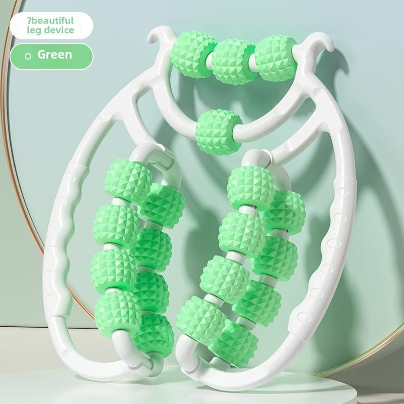 

Массажер для ног 20 роликов Полный охват Роликовый Многофункциональный Ручной Расслабление мышц для Руки Талии Ноги Домашнее использование зелёный