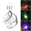 Colorful Solar Wind Spinner LED Light: Waterproof RGB Lawn Decor