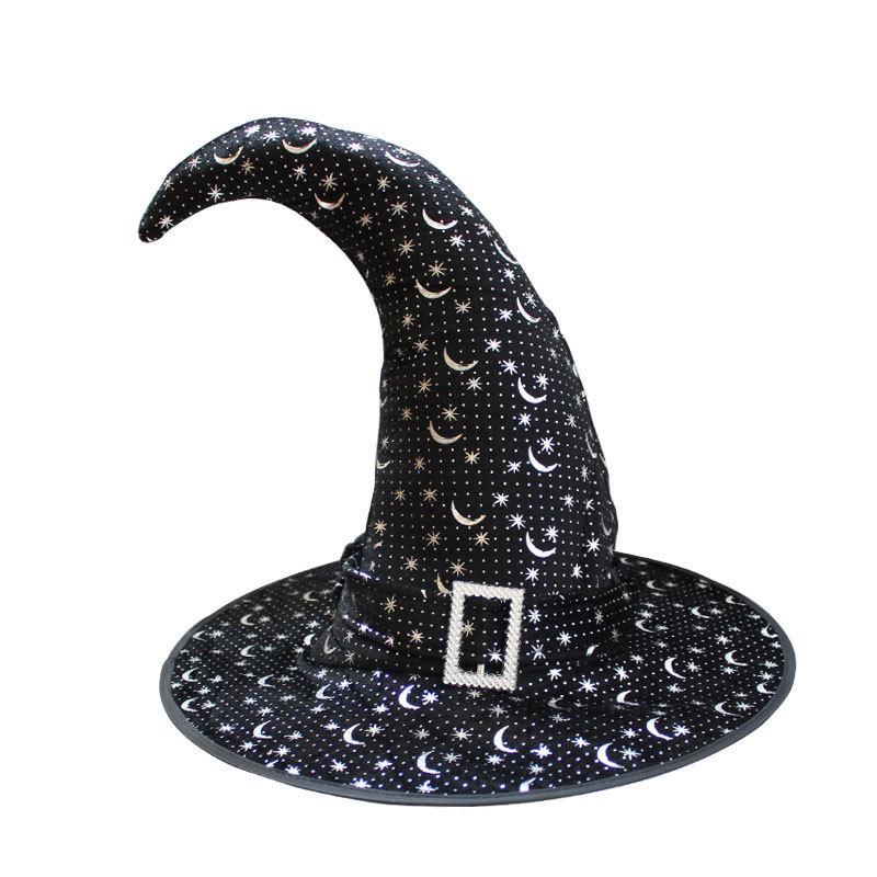 5pcs Halloween Witch Hat Magical Masquerade Carnival Costume School Performance Halloween Decoration Party Hat Wizard Men Women 