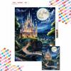 DIY Diamond Painting The Castle on The Mountain Cross Stitch Kit Mosaic Art Diamond Painting Full Circle Diamond Home Decoration