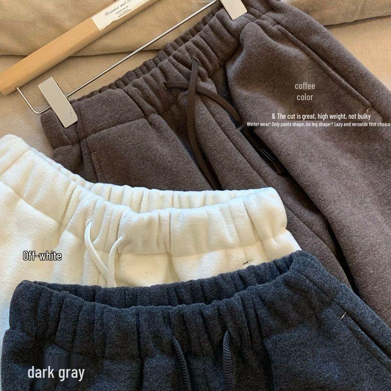 Plus Velvet Thickened Retro Casual Winter Drape Pants