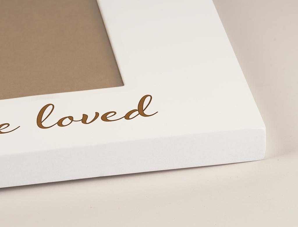 Darling Souvenir MADE WITH LOVE Engraved Table Top Photo Frame Wooden Grandpa You Are Love Quotes White Picture Frame