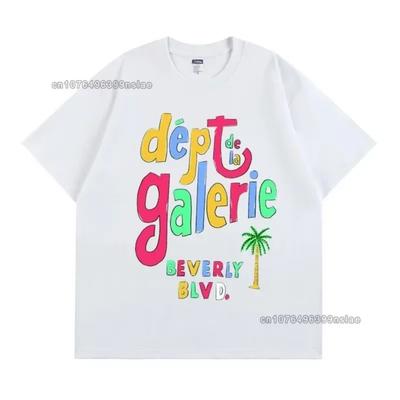 Ανδρικό T-Shirt Υψηλής Ποιότητας Βαμβακερό T-Shirt Άνδρες Γυναίκες Εκτύπωση Γραμμάτων Streetwear Μάρκα Καθημερινά Ρούχα Καλοκαίρι Μεγάλο Μέγεθος Μοντέρνο Τοπ